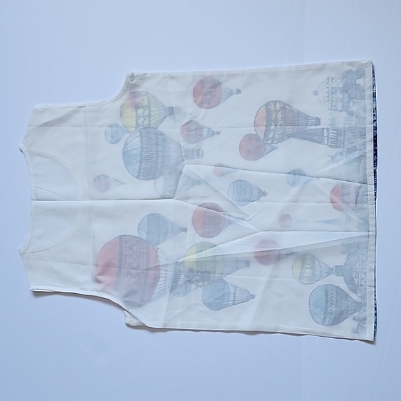 Hot Air Balloon Sheer Tank Top - Picture 2 of 5